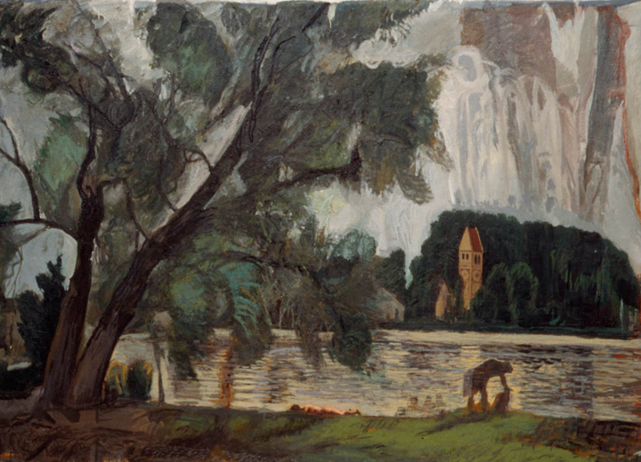 1987, oil on canvas, 64 x 91 ½ in. 