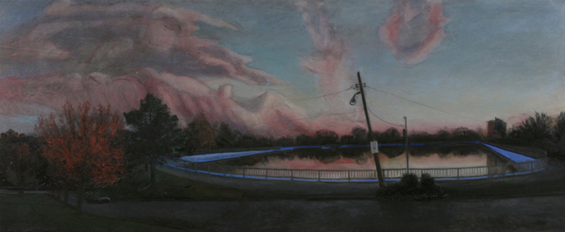 2010, oil on canvas, 28 ½ x 68 ½ in.