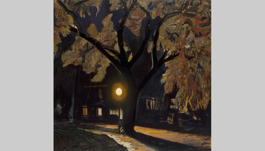 1986, oil on canvas, 62 x 64 in. (Collection: Jane Pfister)