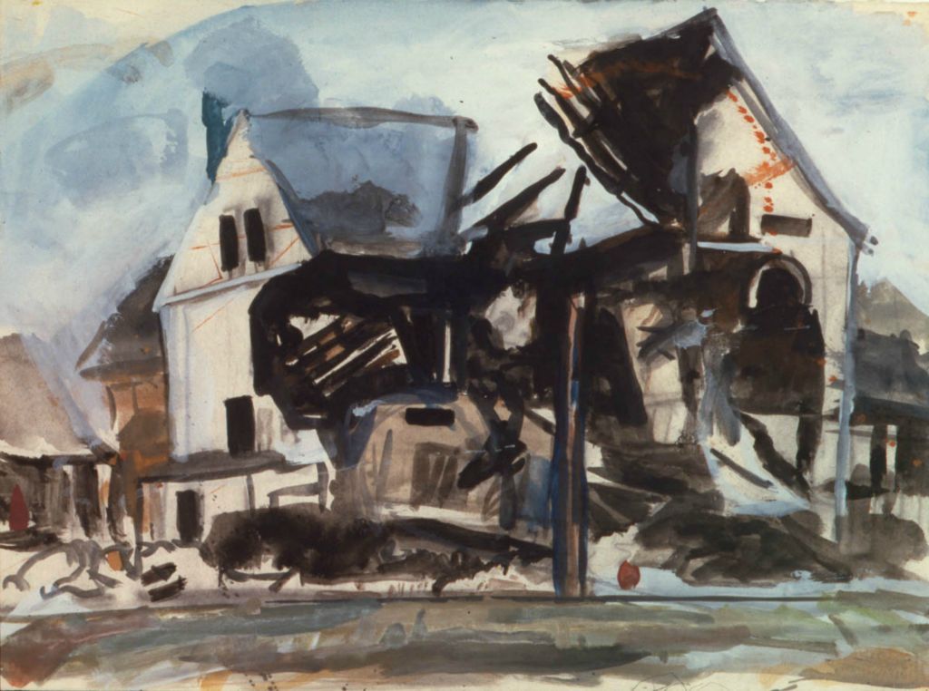 1981, watercolor and gouache on paper, 22 x 30 in. (Collection: R. Weis)