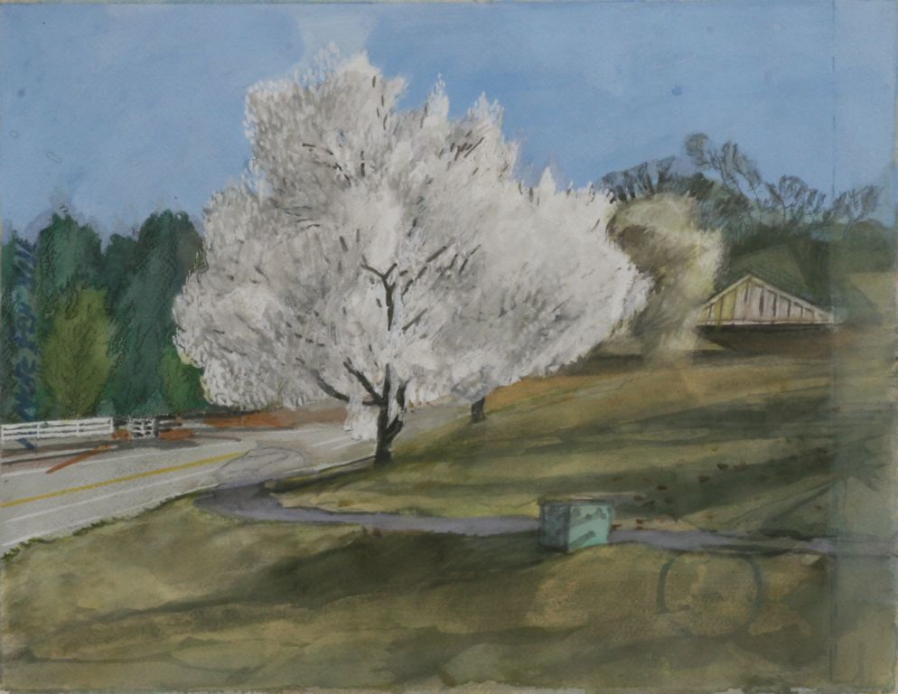2011, watercolor and colored pencil, 18 x 21 in. (Collection: Robert Qualters)