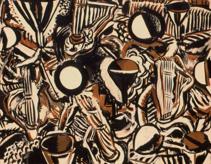 Stravinsky’s Orpheus, 1974, oil on canvas, 42 x 53 in., collection: R. Weis