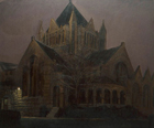 Church, 1990, oil on canvas, 59 x 70 ½ in.