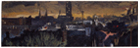 Working Late, 1986, oil on canvas, 24 x 72 in., collection: William F. Cornell