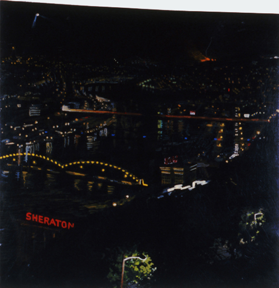 The Mon, 1989, oil and casein on wood, 19 x 18 ½ in., collection: Private