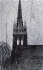 Fifth and Negley, 1993, pencil, 8 ½ x 5 in., collection: John O’Connell