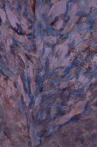 Burning Bush, 1971, oil on paint rag, 19 x 12 ½ in.