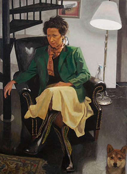 Liz and Lucy, 2003, oil on canvas, 65 x 48 in.