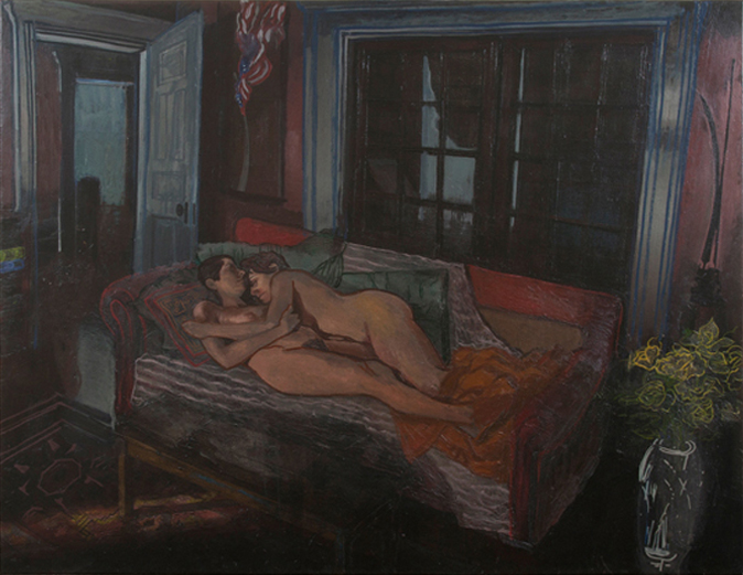 Susan and Carolyn, 2006, oil on canvas, 57 x 74 in.