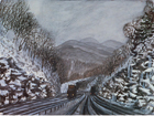 Back to Pittsburgh, 1986, gouache, 22 x 30 in. (collection: Naomi Crain) 